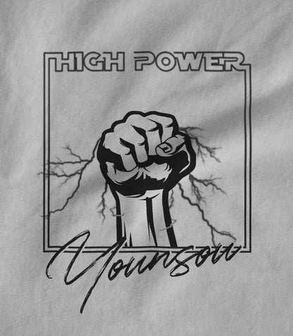 High Power Black on White Women's T-shirt