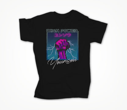 High Power Black Unisex T-shirt