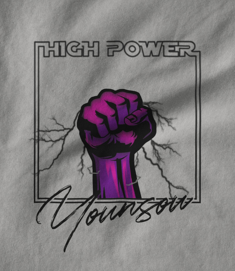High Power Pink/Black on White