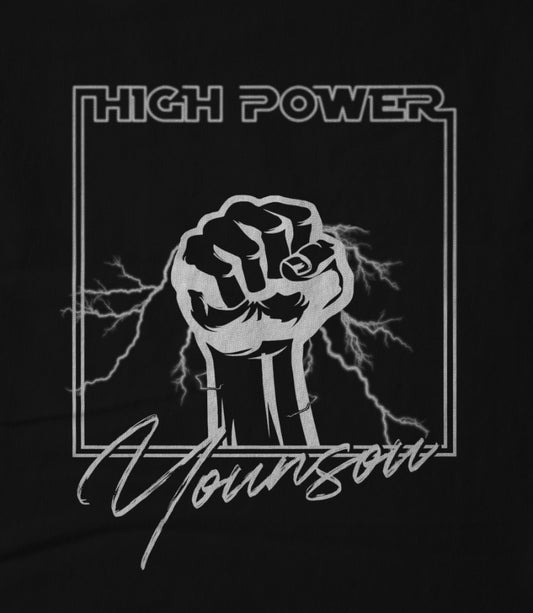 High Power White on Black