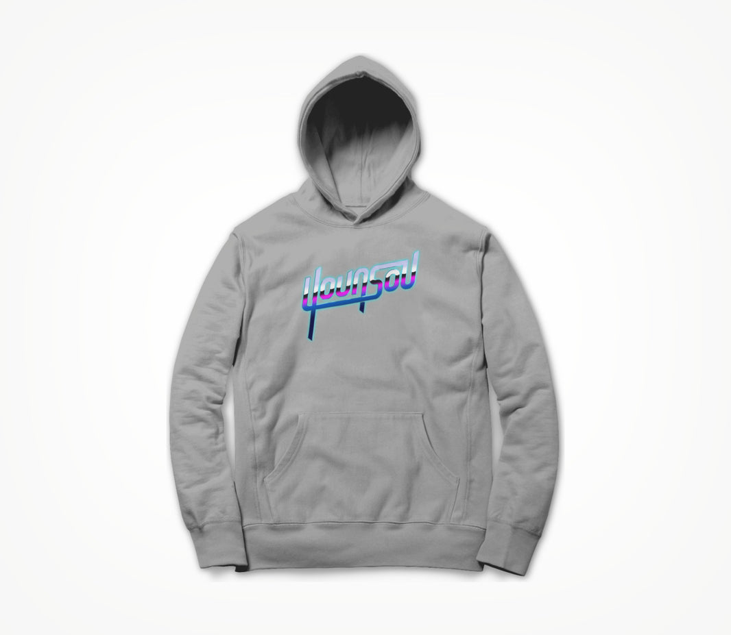 Retro Design Grey Hoodie
