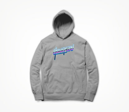 Retro Design Grey Hoodie