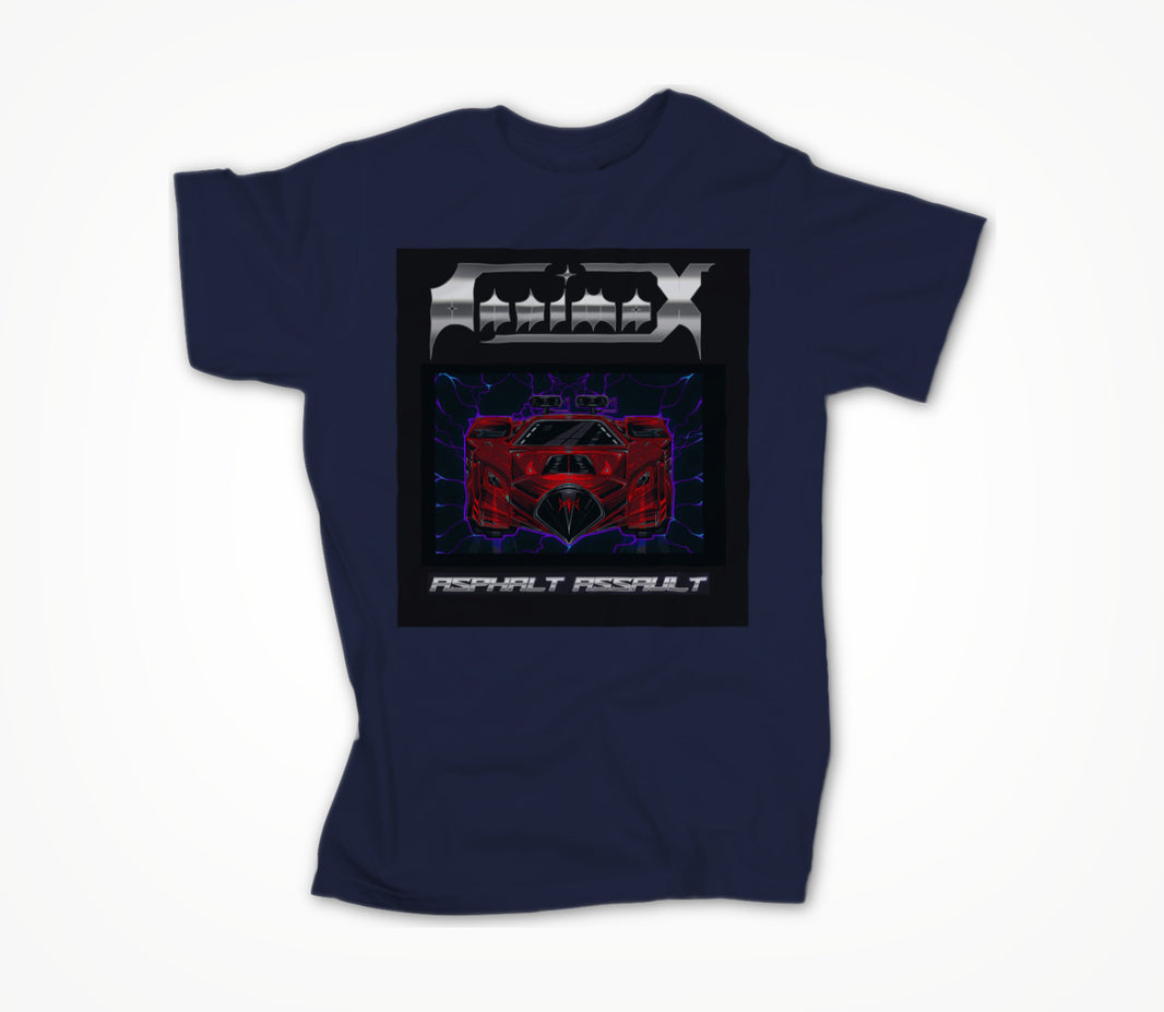 Asphalt Assault (navy blue) Unisex T-shirt