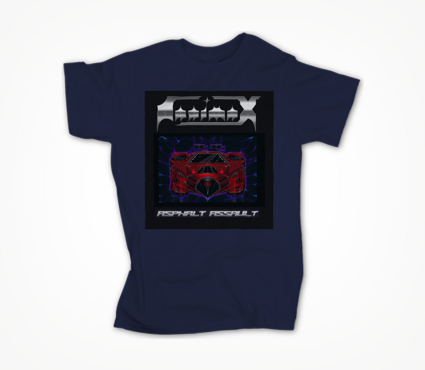 Asphalt Assault (navy blue) Unisex T-shirt