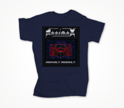 Asphalt Assault (navy blue) Unisex T-shirt
