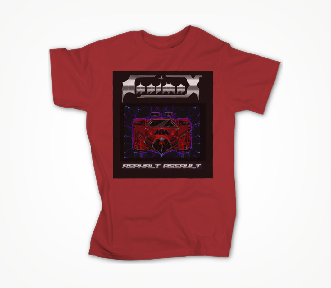 Asphalt Assault (red) Unisex T-shirt