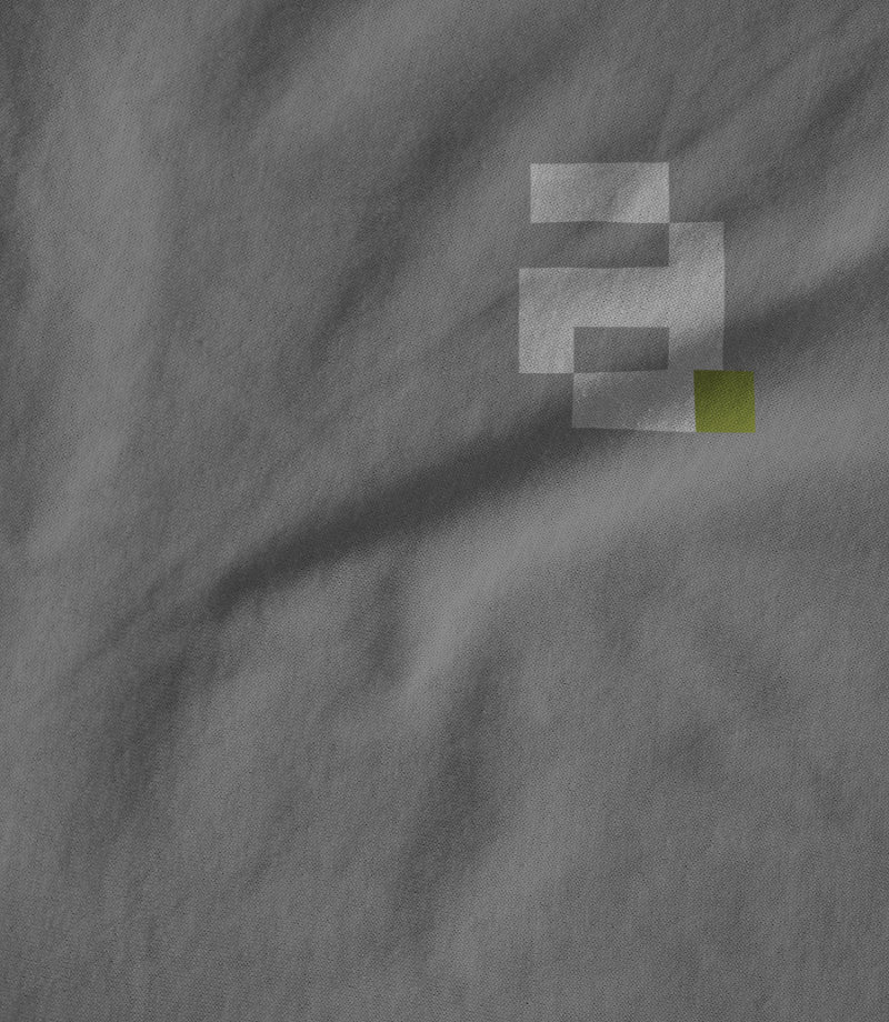 Apple green grey pocket tee