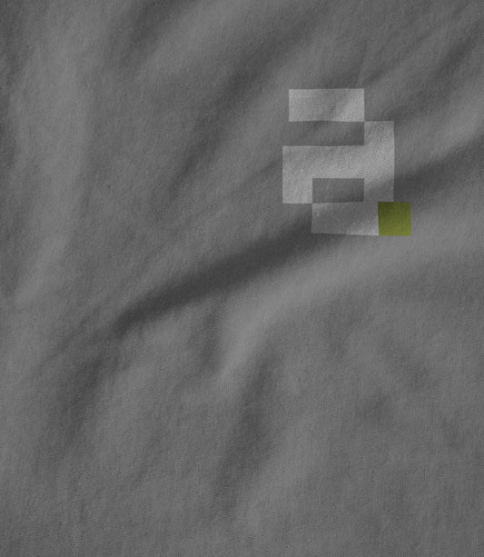 Apple green grey pocket tee