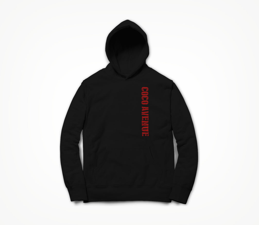 Coco Avenue (Red Side Logo) Hoodie