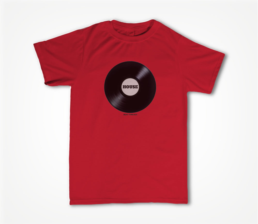 RECORD - HOUSE - RED Unisex T-shirt