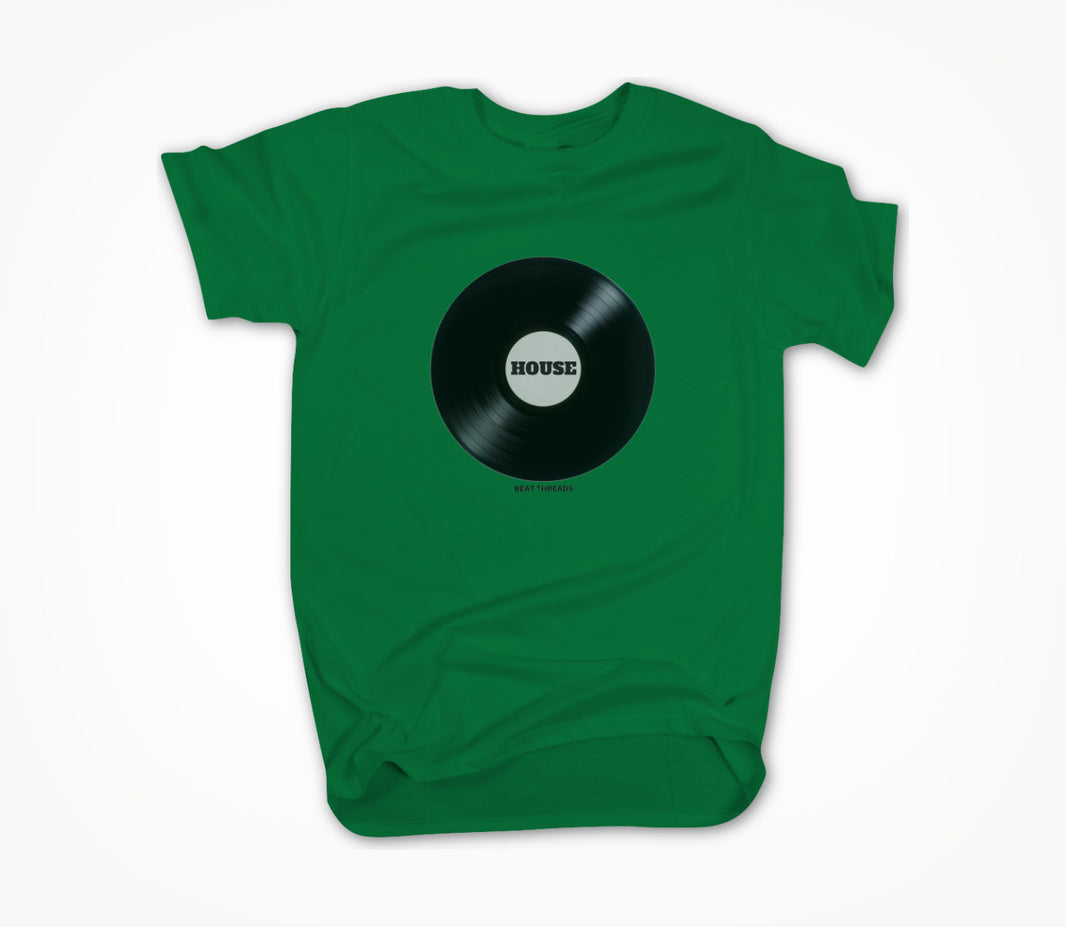 RECORD - HOUSE - GREEN Unisex T-shirt