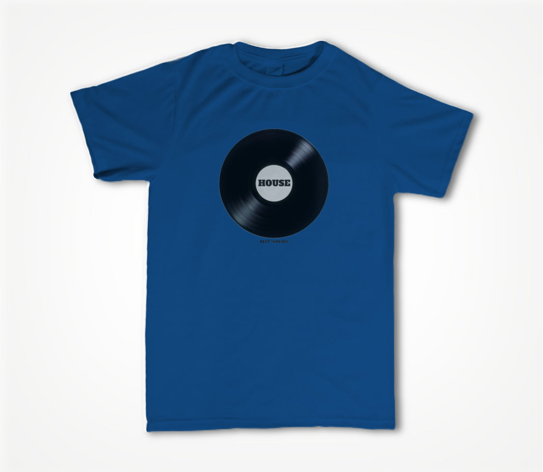 RECORD - HOUSE - BLUE Unisex T-shirt