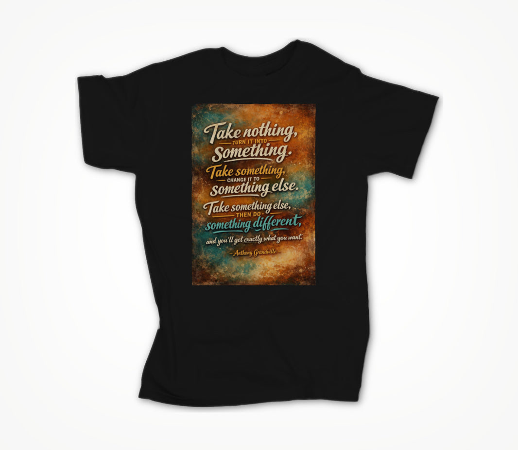 Black TAKE NOTHING Unisex T-shirt