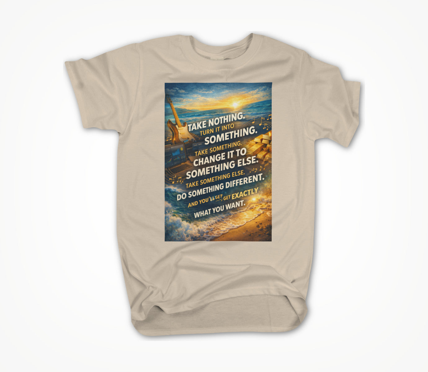 Creme TAKE NOTHING Unisex T-shirt