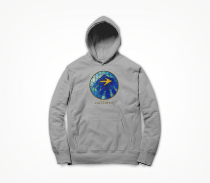 Solar Stained Glass Shell - Heather Grey Hoodie