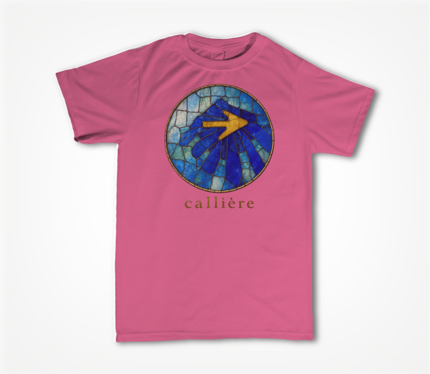 Solar Stained Glass Shell - Berry Pink Unisex T-shirt