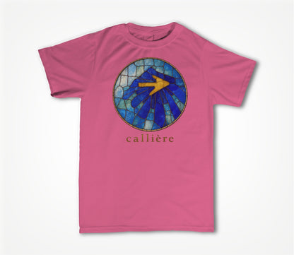 Solar Stained Glass Shell - Berry Pink Unisex T-shirt