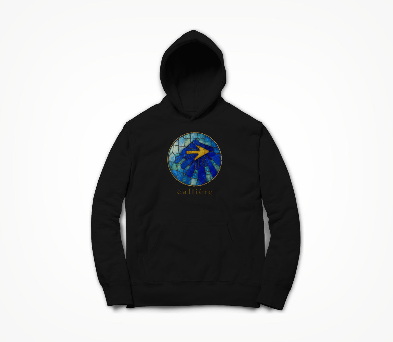 Solar Stained Glass Shell - Black Hoodie