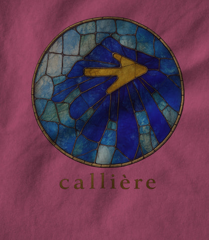 Solar Stained Glass Shell - Berry Pink Unisex T-shirt