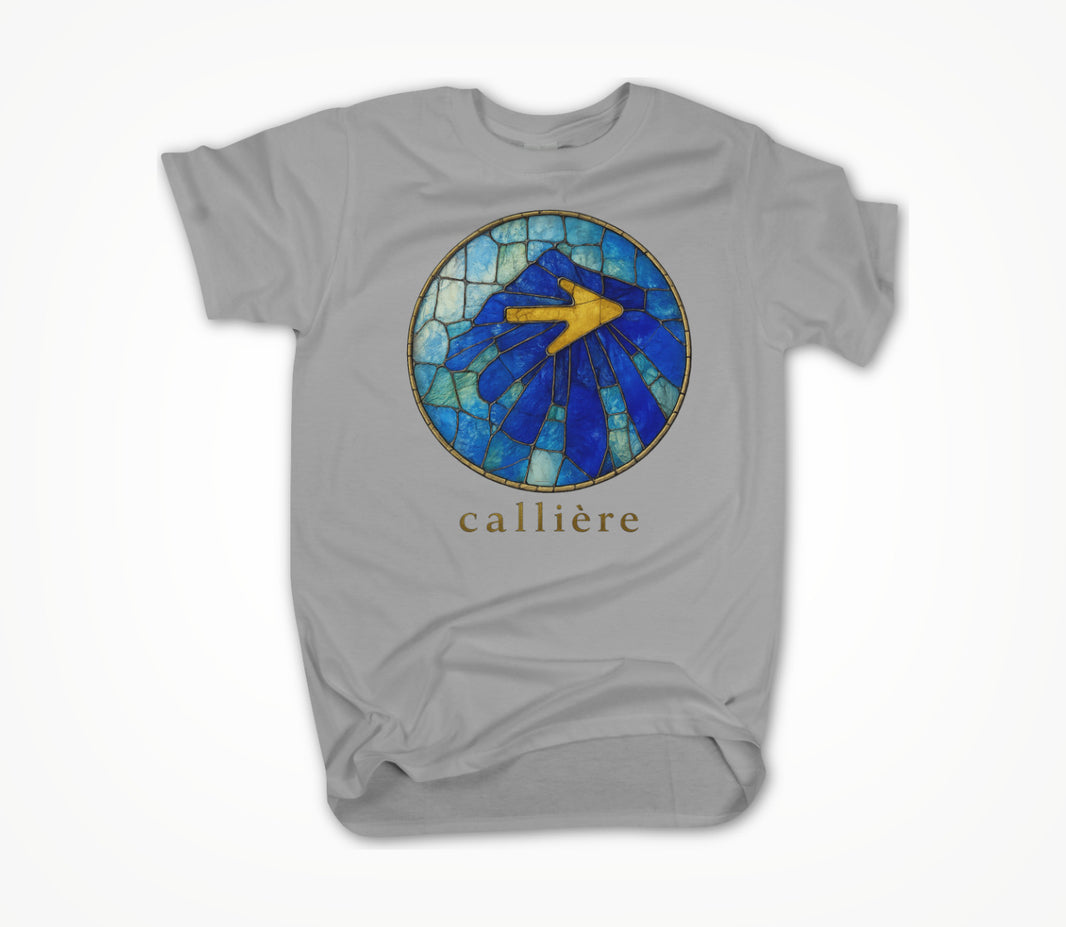 Solar Stained Glass Shell - Heather Grey Unisex T-shirt
