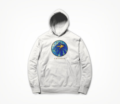 Solar Stained Glass Shell - White Hoodie