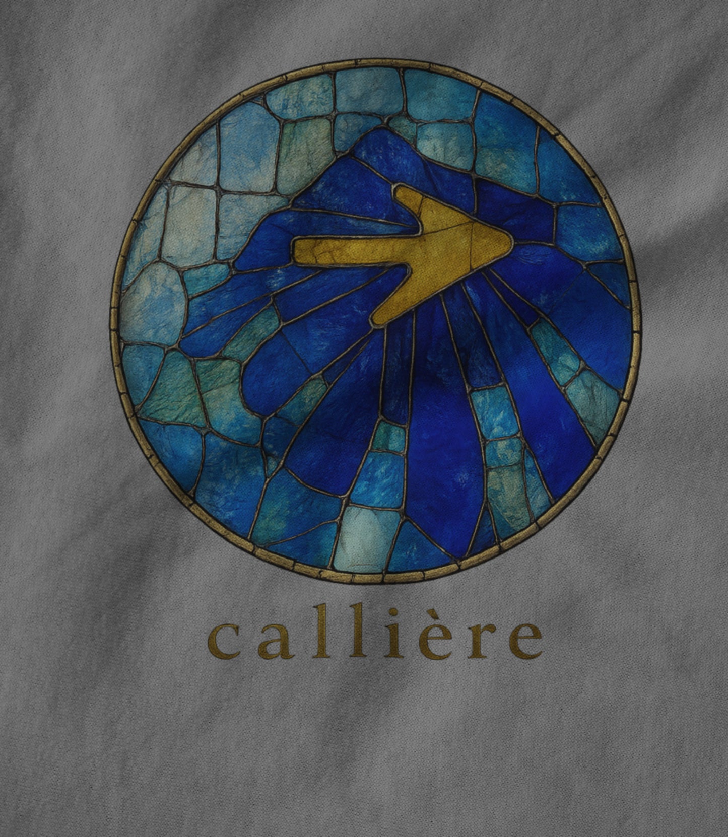 Solar Stained Glass Shell - Heather Grey Hoodie