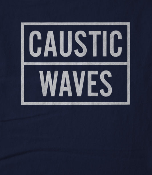 White Logo on Navy Hoodie