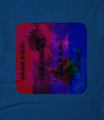 Scarlet, Crimson, Purple and Blue Hoodie