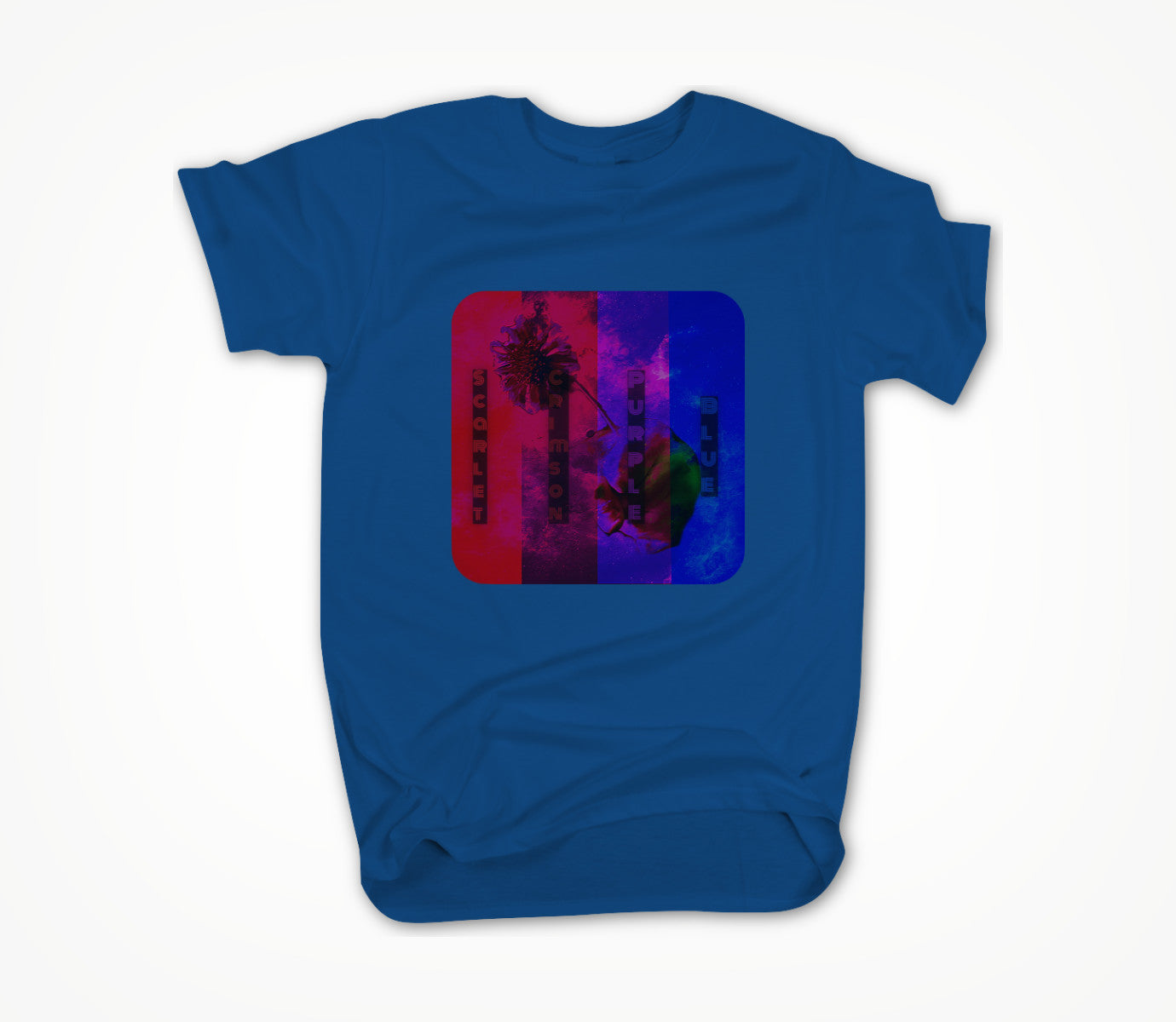 Scarlet, Crimson, Purple and Blue Unisex T-shirt