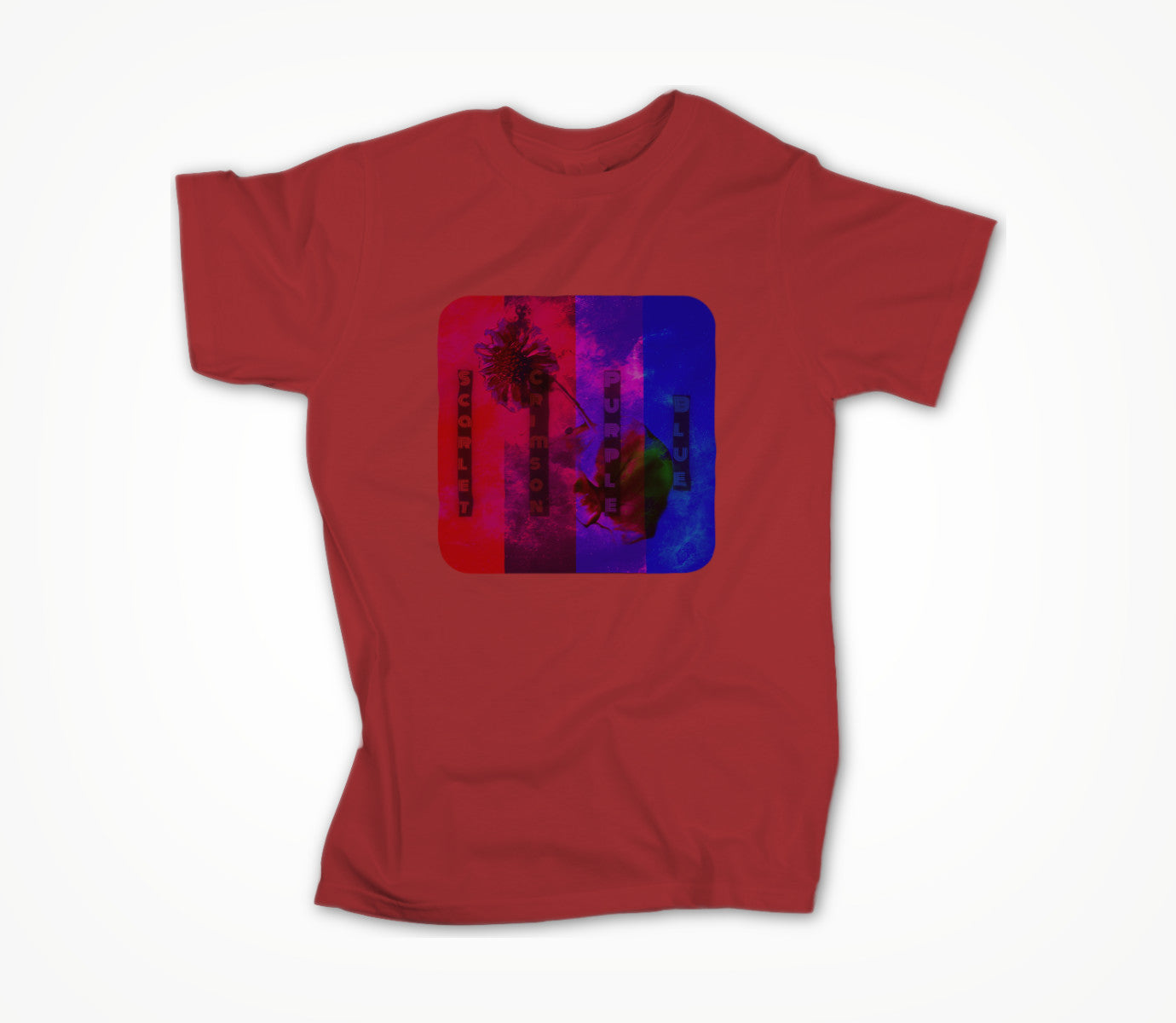 Scarlet, Crimson, Purple and Blue Unisex T-shirt