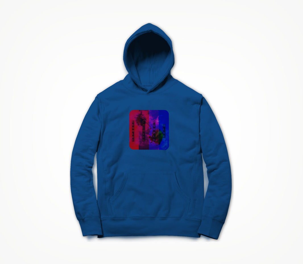 Scarlet, Crimson, Purple and Blue Hoodie