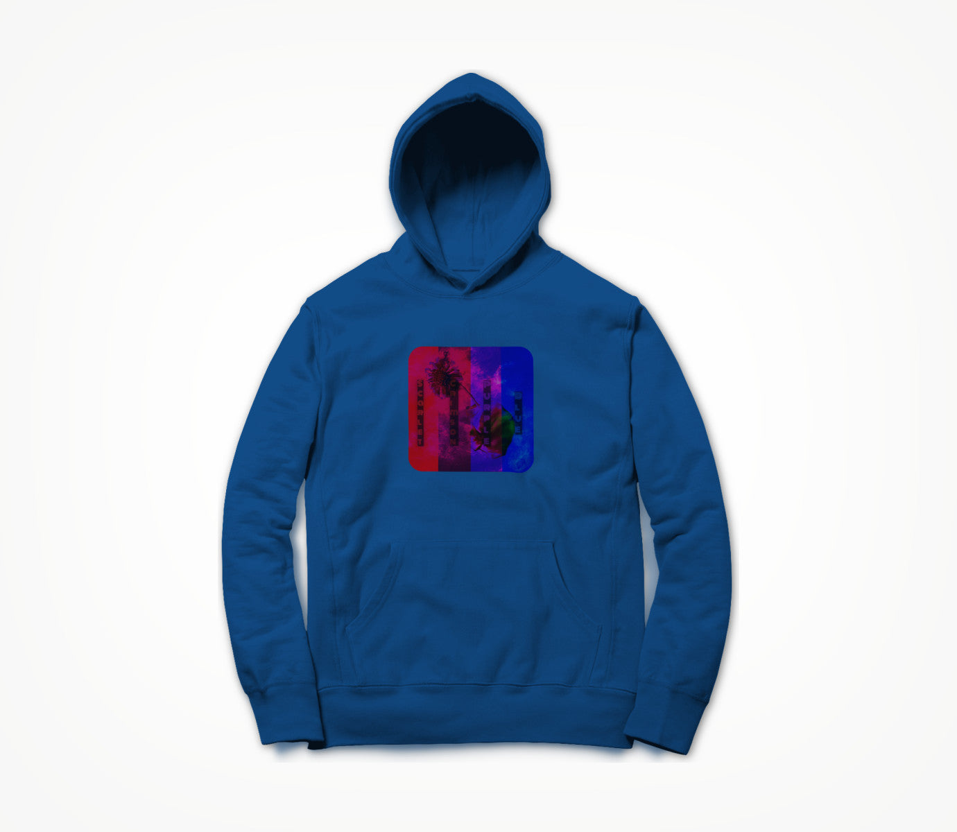 Scarlet, Crimson, Purple and Blue Hoodie