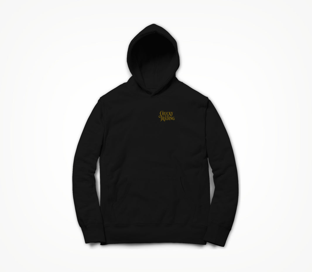 Black w/ Gold Logo Hoodie