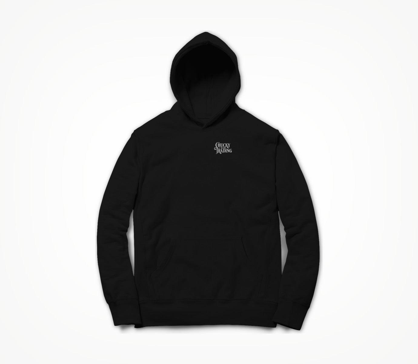 Black w/ White Logo Hoodie