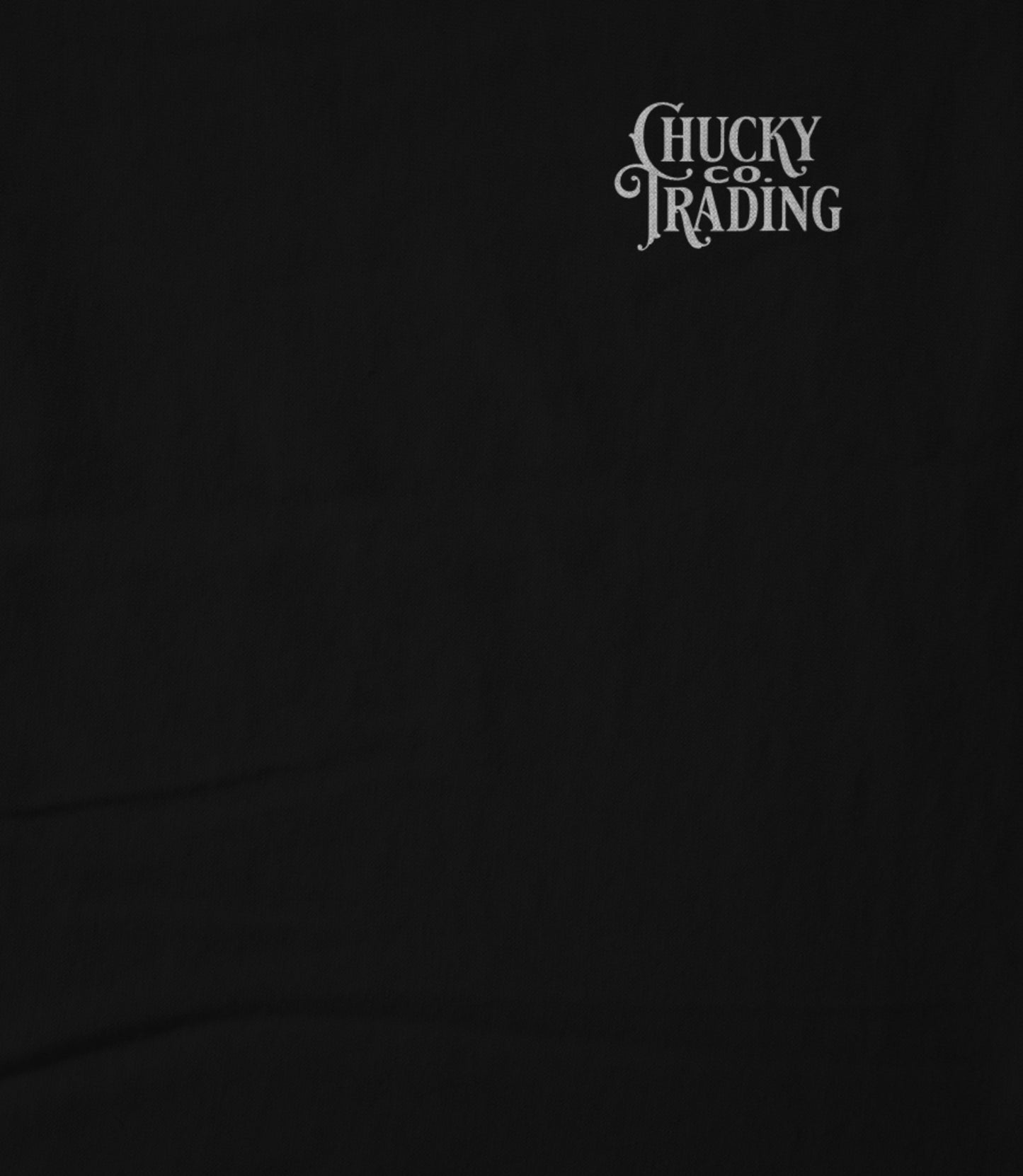 Black w/ White Logo Hoodie