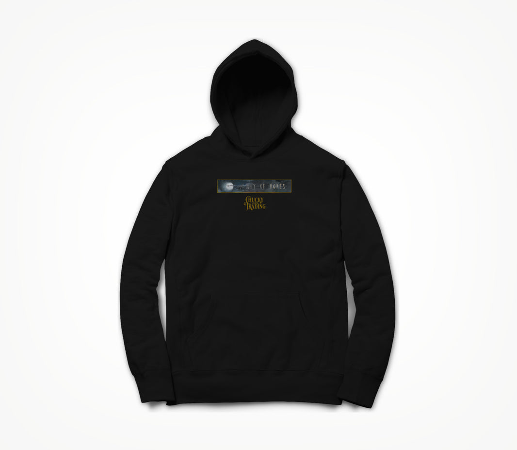 Black w/ Sky and Logo Hoodie