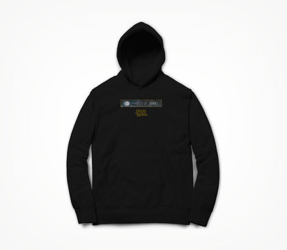 Black w/ Sky and Logo Hoodie