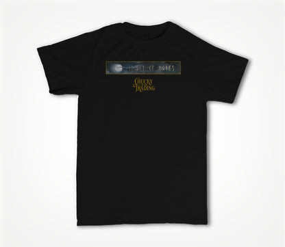 Black w/ Sky and Logo Unisex T-shirt