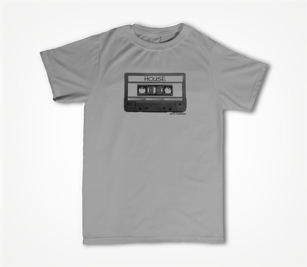 Old School Mix Tape - HOUSE- GREY Unisex T-shirt