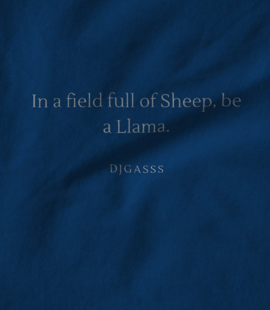 Be a Llama blue