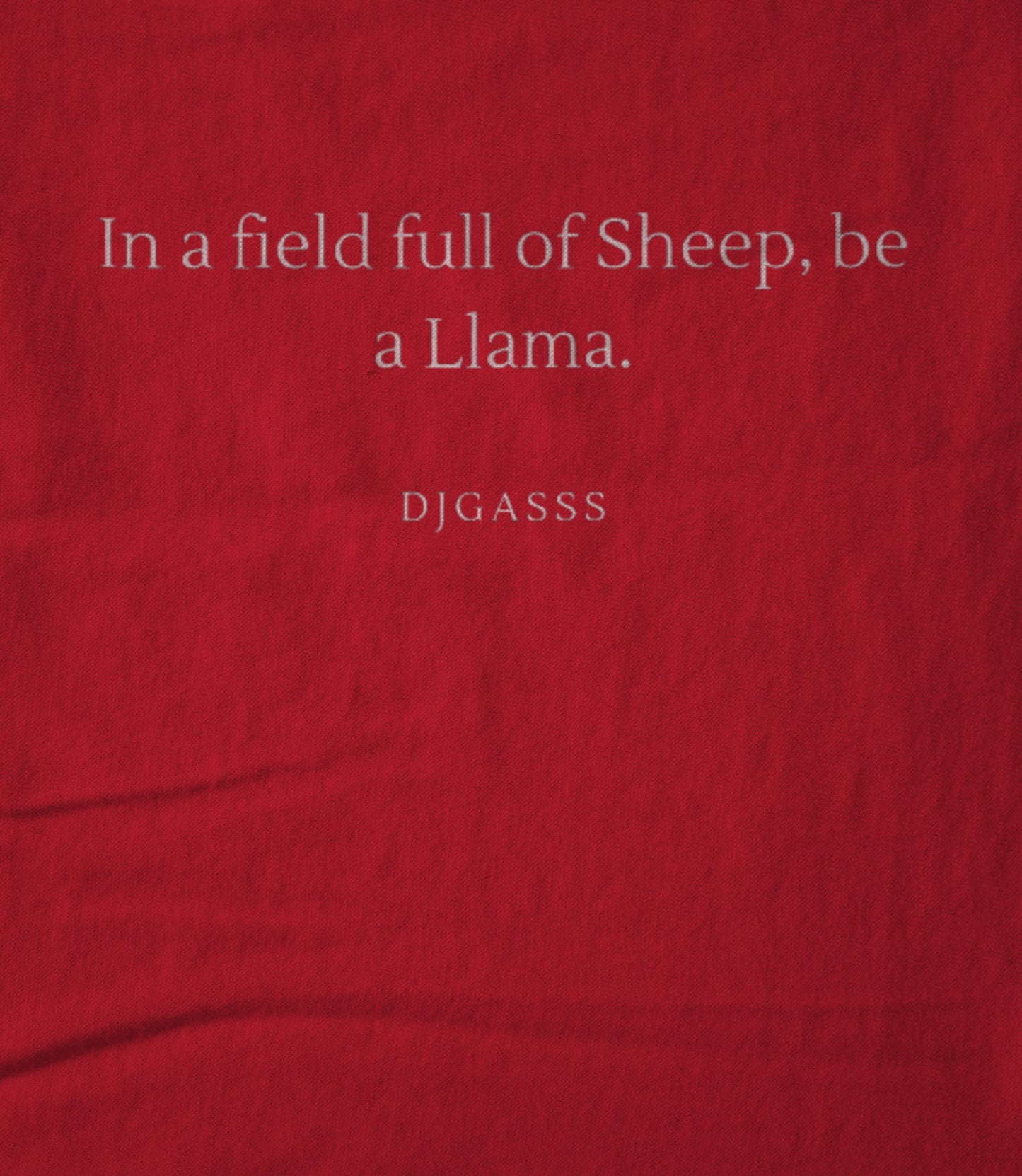 Be a Llama red Hoodie