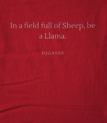 Be a Llama red Hoodie