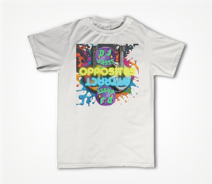 OPPOSITES ATTRACT WHITE Unisex T-shirt