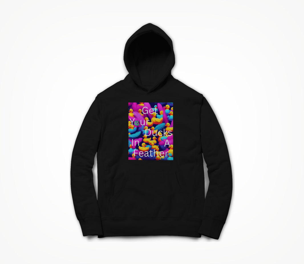 Ducks In A Feather Black Hoodie