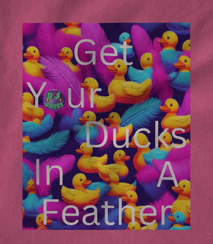 Ducks In A Feather Pink Women's T-shirt