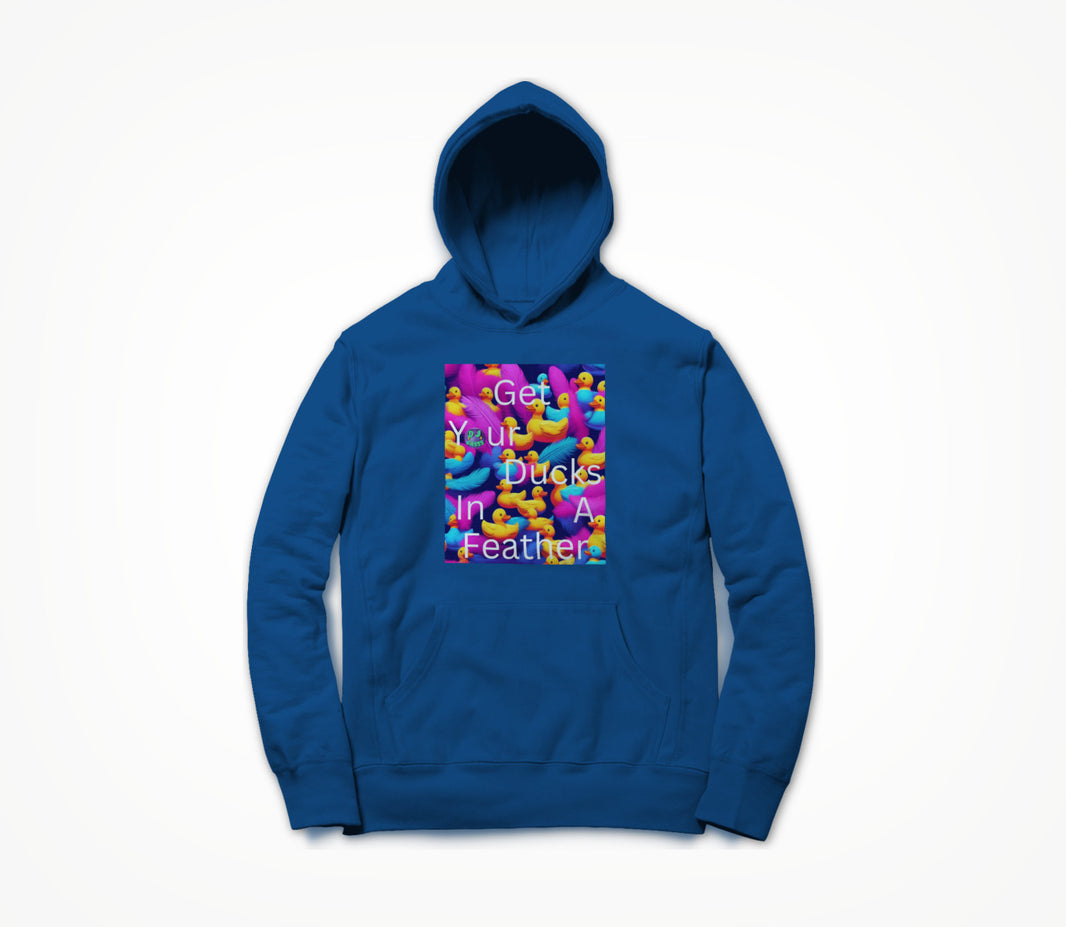 Ducks In A Feather Blue Hoodie