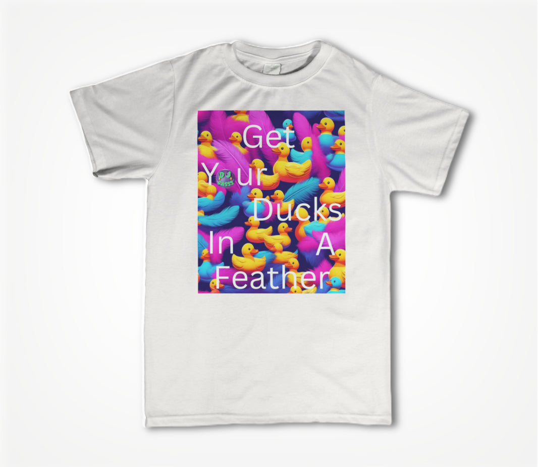 Ducks In A Feather White Unisex T-shirt