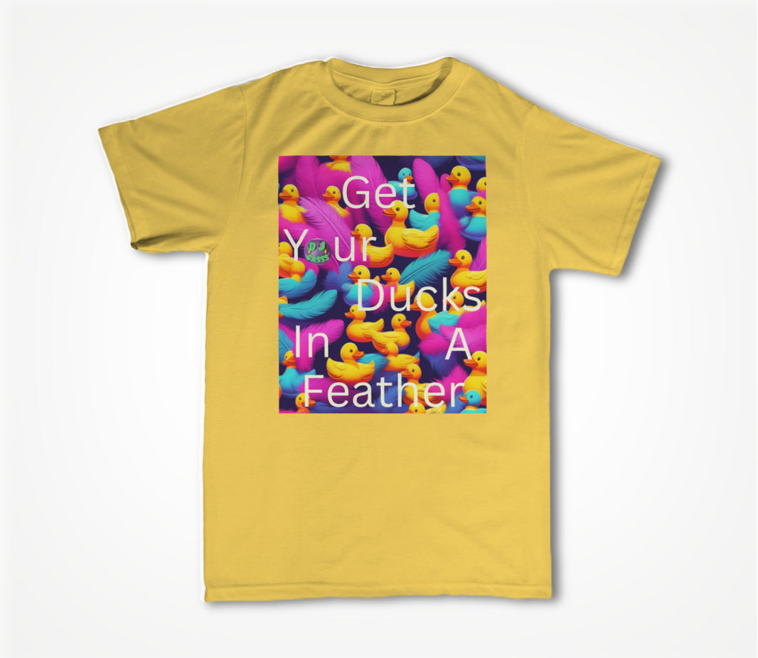 Ducks In A Feather Yellow Unisex T-shirt