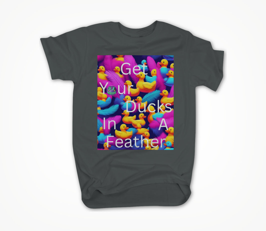 Ducks In A Feather Asphalt Unisex T-shirt