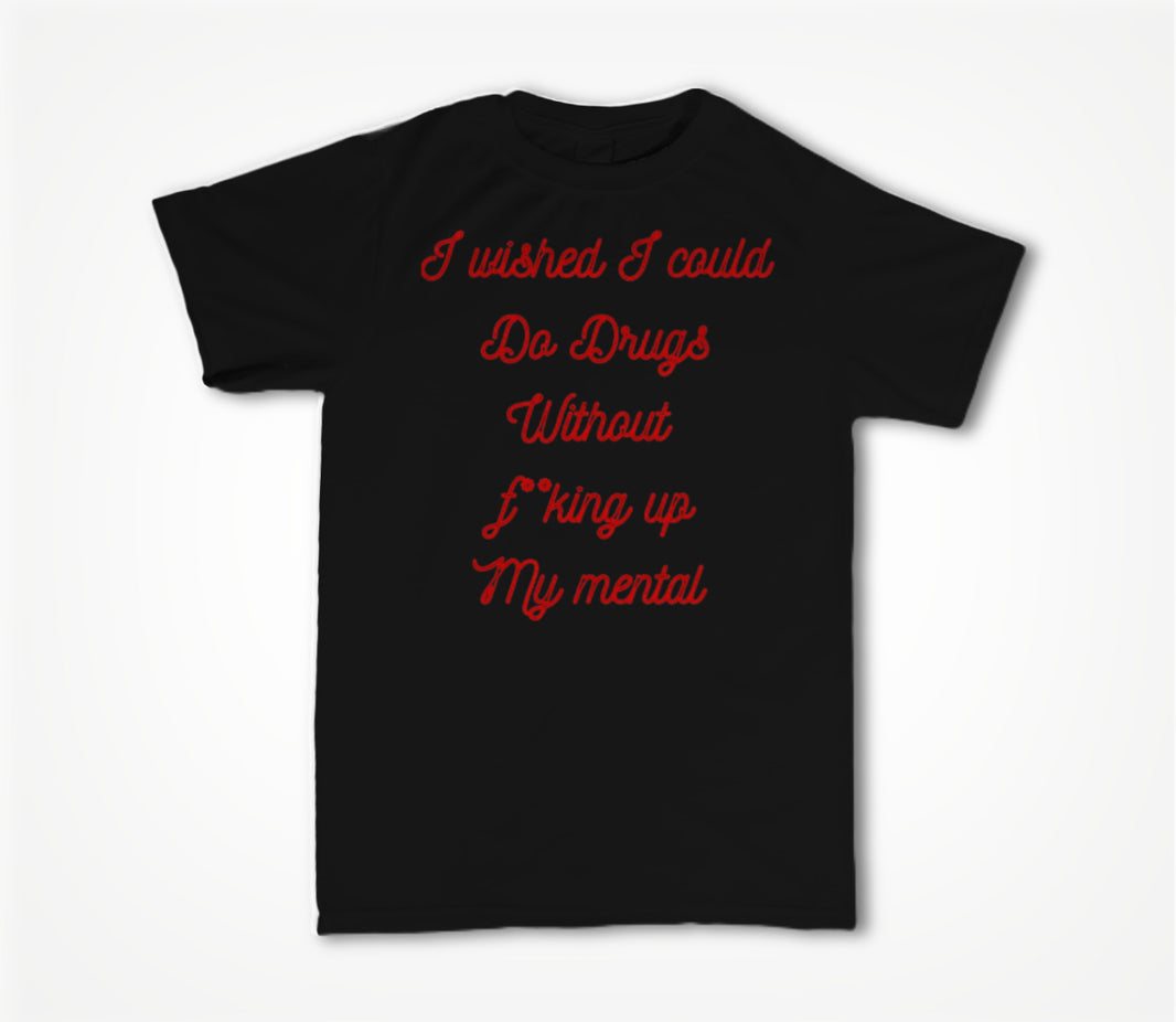 I wish Black and Red Unisex T-shirt